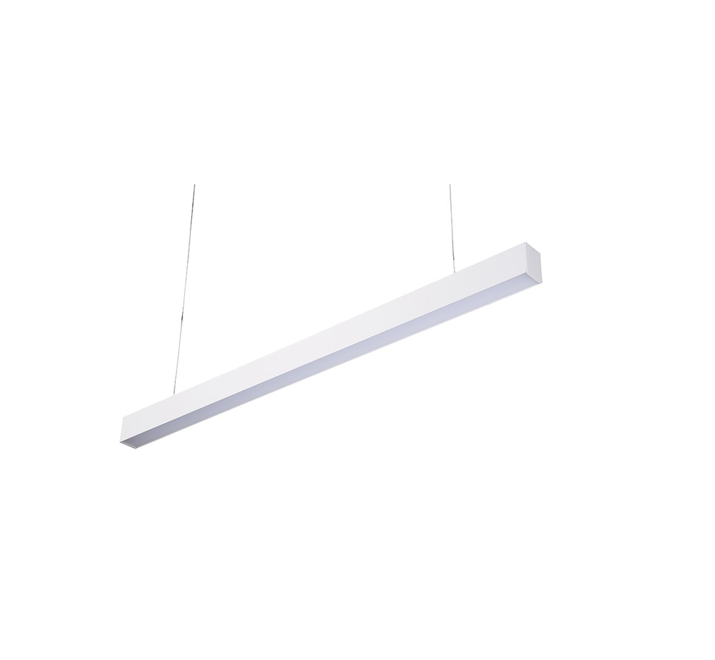 LAMPARA LINEAL LED COLGANTE 36W 3.000K 120 X 5 X 7.5CM 85-265V BLANCO C/KIT SUSP.LUM-430 LUMIND