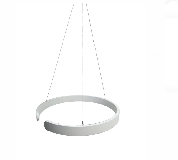 LAMPARA COLGANTE DECORATIVA 60CM 35W 3000K 85 - 265V C/ BLANCO MOD HORSE I REF. LUM-431 MARCA LUMIND