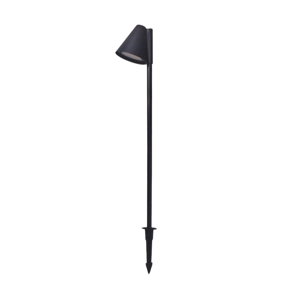 LAMPARA T/ ESTACA P/JARDIN P/DICROICO GU10 IP65 T/BALA ORIENTABLE SPIKE HAT REF.LUM-501 MARCA LUMIND