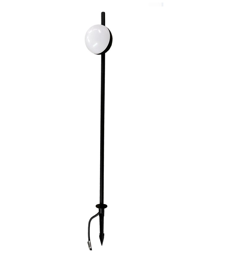 LAMPARA / ESCATA DECORATIVA DE JARDIN SPIKE BLUB 100-240V CCT:3000K IP65 C/NEGRO MARCA LUMIND