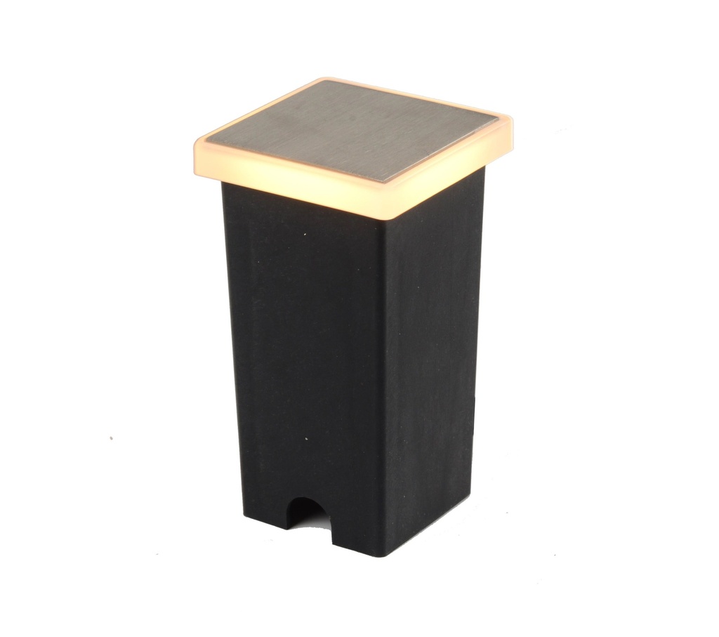 LAMPARA LED DE PISO - PARED INTEGRADO 2W 3000K IP65 CUADRADO REF. LUM-508 MARCA LUMIND