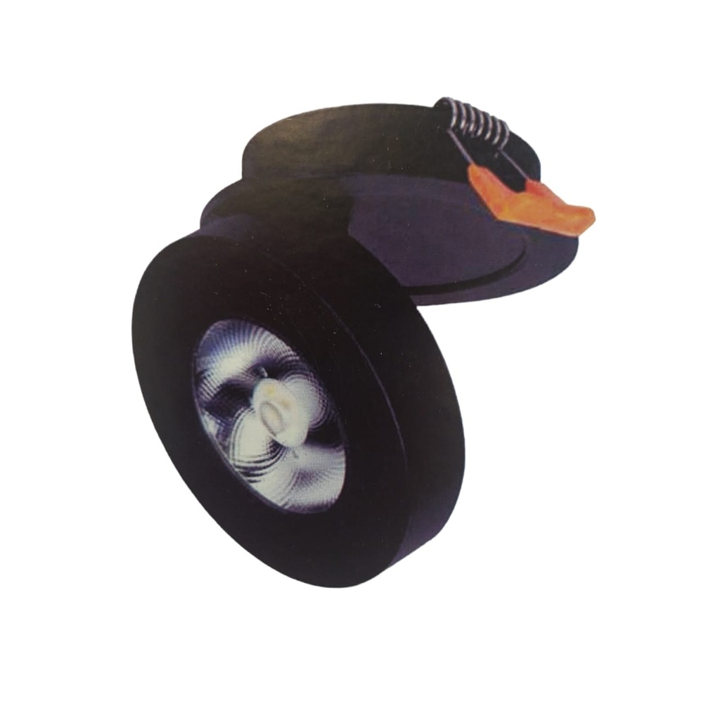 APLIQUE DE TECHO LED INTEGRADO COB DIRIGIBLE 7W 3000 K 85- 265V NEGRO REF. LUM-511 MARCA LUMIND