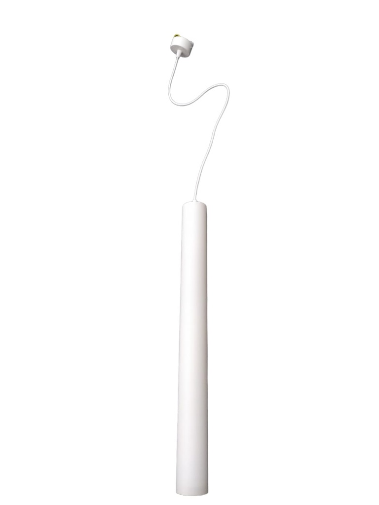 LAMPARA COLGANTE CILINDRICA PARA GU10 60 CM COLOR BLANCO REF. LUM-516 MARCA LUMIND