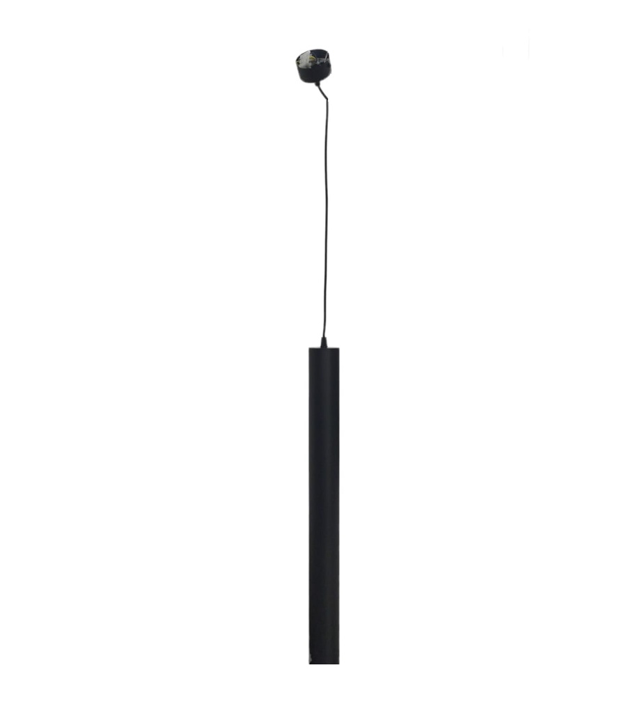 LAMPARA COLGANTE CILINDRICA PARA GU10 60 CM COLOR NEGRO REF. LUM-517 MARCA LUMIND