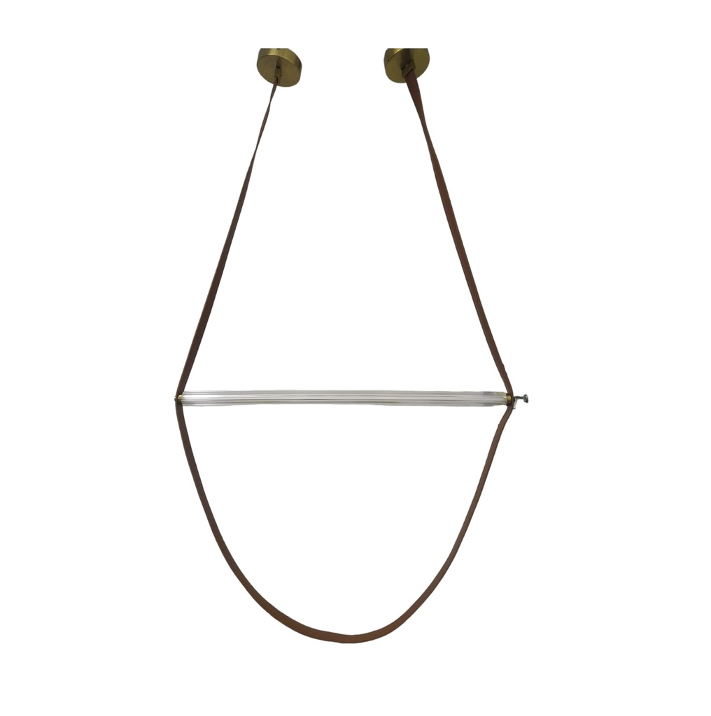 LAMPARA COLGANTE DECORATIVA 3000K 110-240 V 83 X 15.7CM MOD.BELT III MARRON REF.LUM-539 MARCA LUMIND