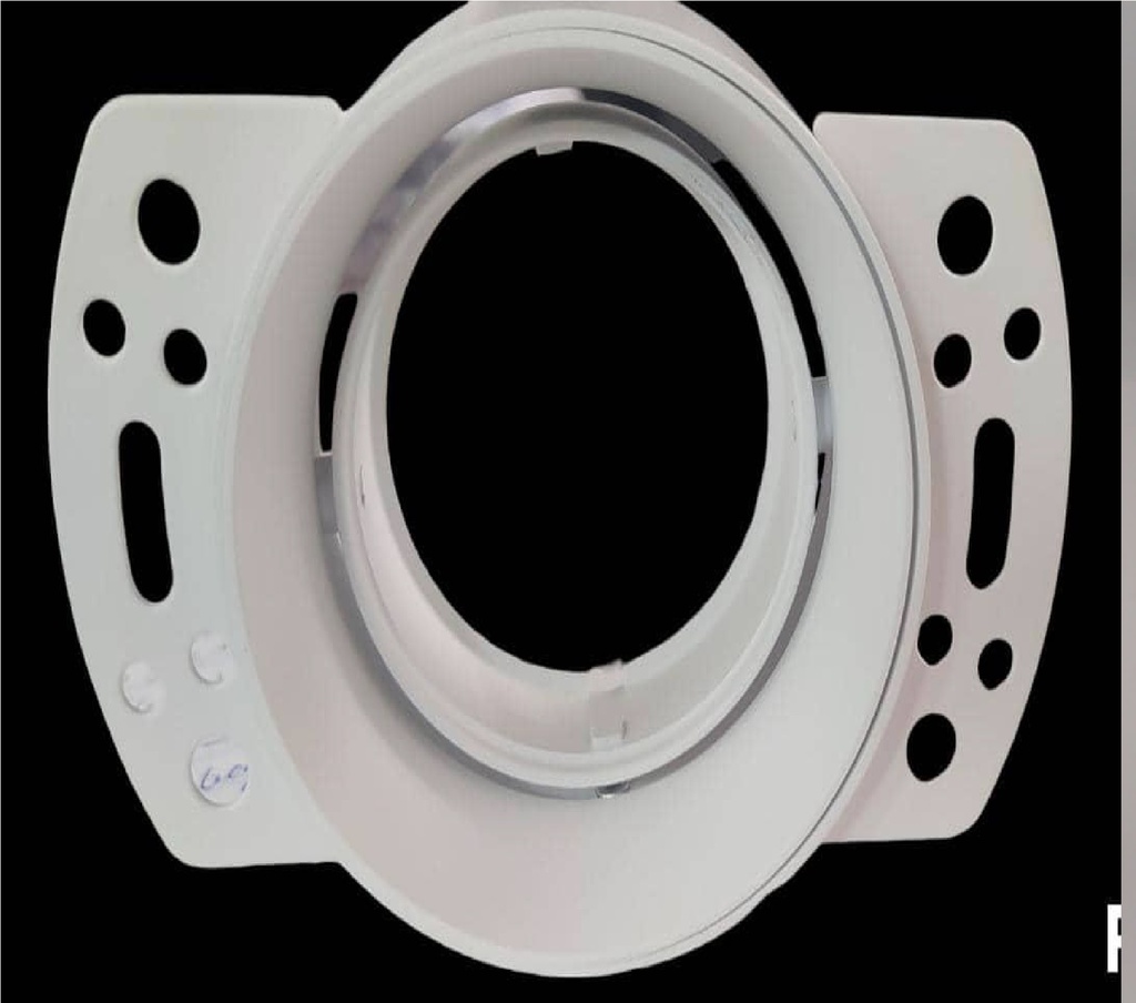 LAMPARA SPOT 7.5 CM X 3 CM PARA DICROICO GU10 BLANCO (CON SOCATE) TRIMLESS REF.LUM-561 MARCA LUMIND