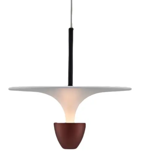 LAMPARA COLGANTE DECORATIVA PARA G4 3000K 40 CM MOD. BRASILIA REF.LUM-571 BCO-BRONCE MARCA LUMIND
