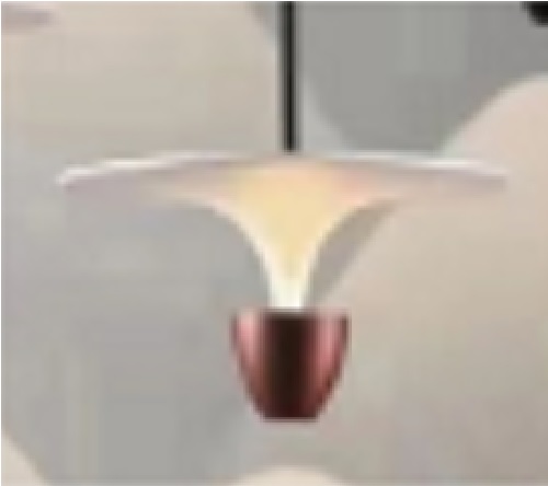 LAMPARA COLGANTE DECORATIVA PARA G4 3000K 40 CM MOD. BRASILIA REF.LUM-571 BCO-BRONCE MARCA LUMIND