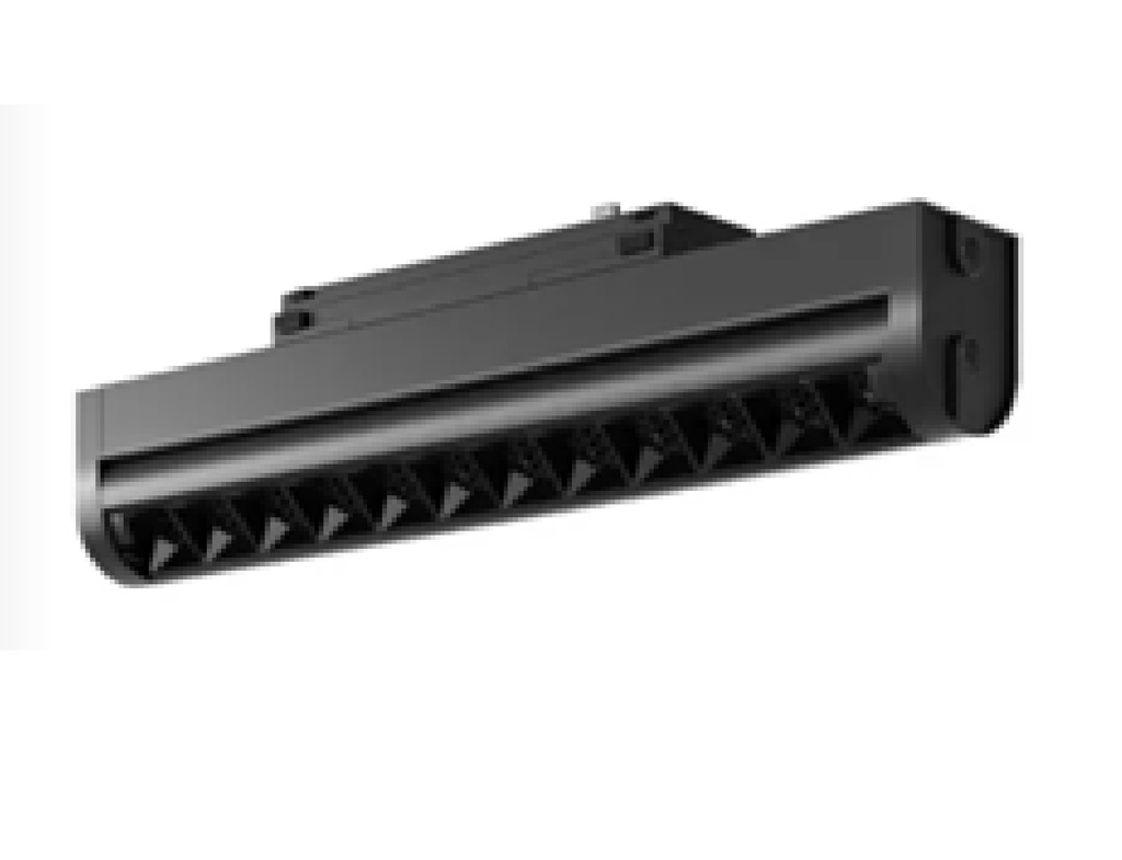 LAMPARA LINEAL MULTISPOT 12W 48V 3000K P/RIEL MAGNETICO SLIM ORIENTABLE NEGRO REF.LUM-631 LUMIND