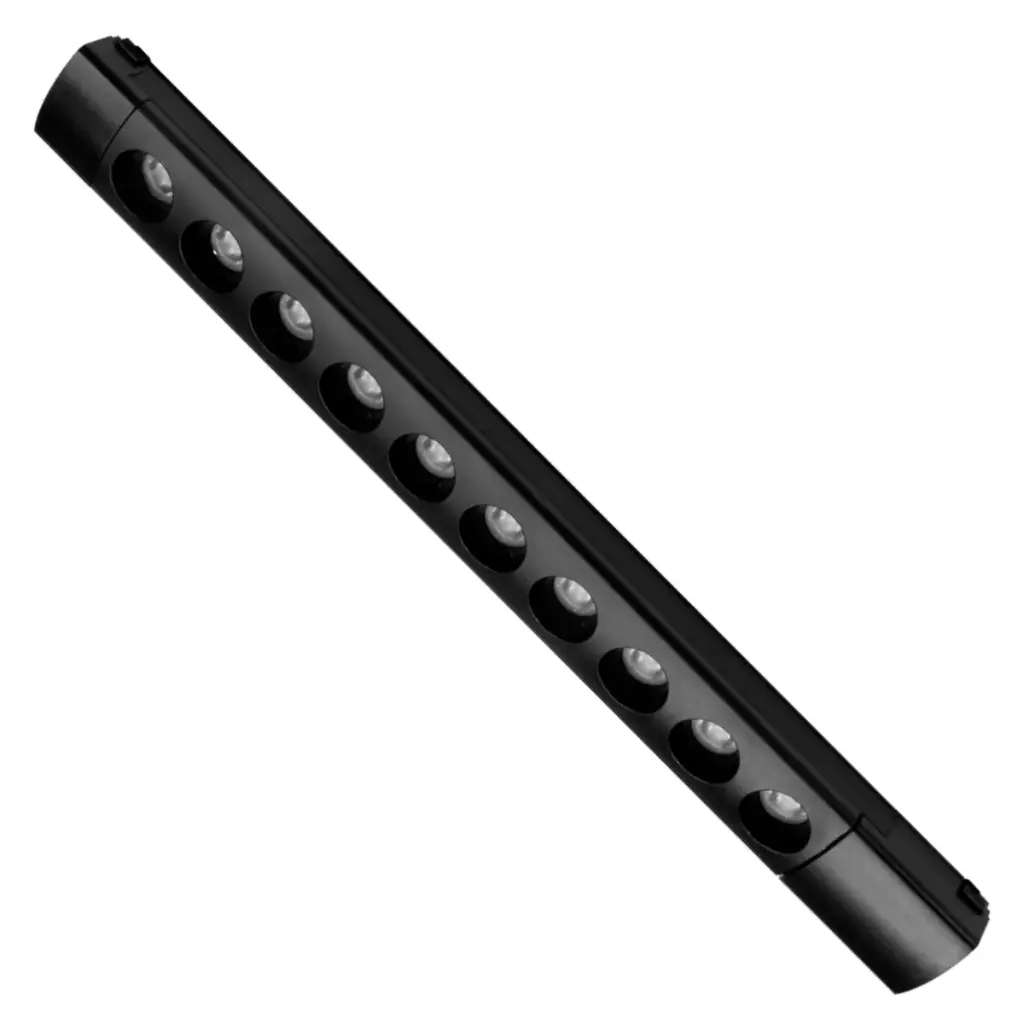 LAMPARA LINEAL MULTISPOT 10W 48V 3000K P/RIEL MAGNETICO SLIM NEGRO REF.LUM-643 LUMIND