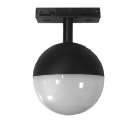 LAMPARA DECOPRATIVA T/ESPERA INTEGRADA 5W P/RIEL TRACK LIGHT H 110V NEGRO REF. LUM-645 MARCA LUMIND