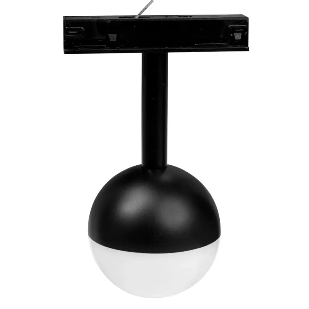LAMPARA DECOPRATIVA T/ESPERA INTEGRADA 5W P/RIEL TRACK LIGHT H 110V NEGRO REF. LUM-645 MARCA LUMIND