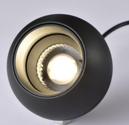 LAMPARA DECORATIVA COLGANTE 9W 3000K 48 VDC NEGRO P/ RIEL MAGNETICO FOCO AJUSTABLE MARCA LUMIND