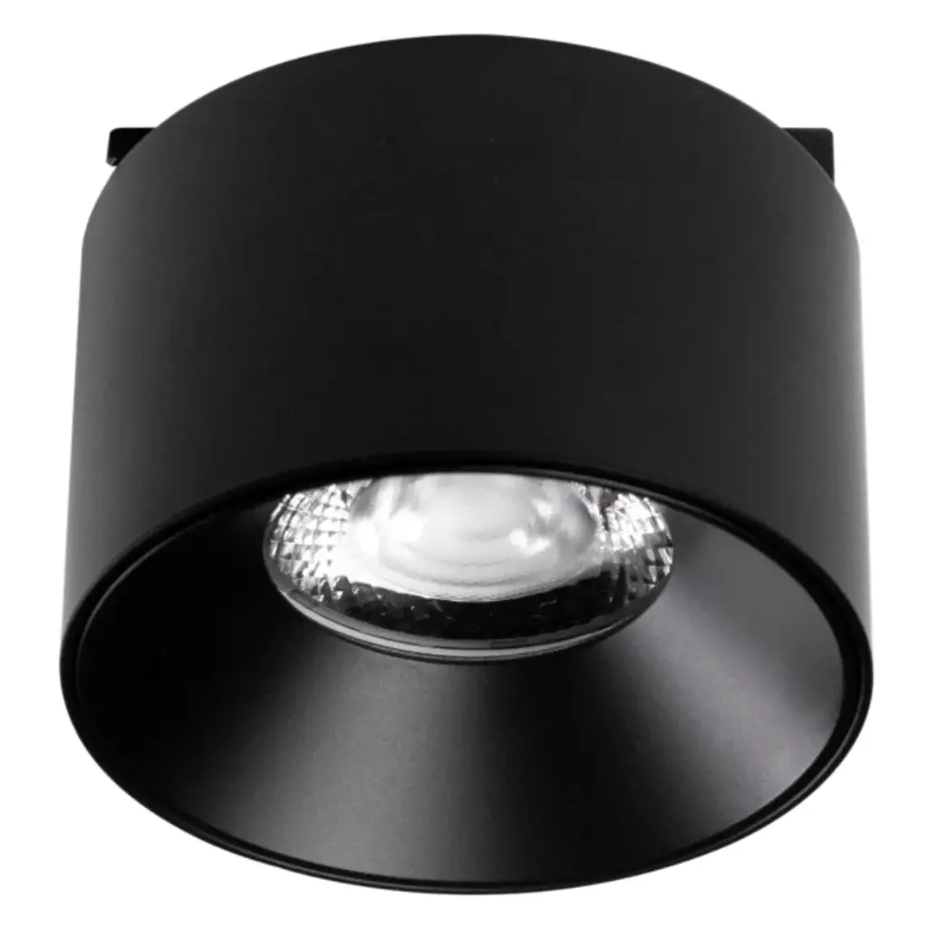 LAMPARA T/CILINDRO 5W 3000K 24VDC 6X3.8CM NEGRO P/ RIEL MAGNETICO ULTRADELGADO MARCA LUMIND