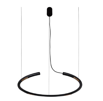 LAMPARA COLGANTE DECORATIVA 24W 3000K 90-240V 80CM OLYMPO MULTISPOT NEGRO REF.LUM-710 LUMIND