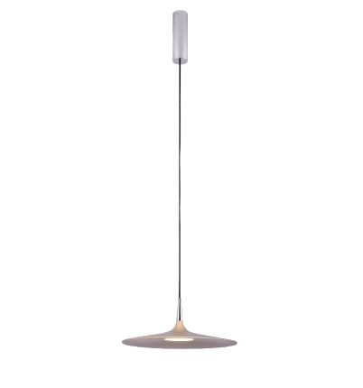 LAMPARA COLGANTE DECORATIVA 24W 3000K 90-240V 35X15CM ROK NEGRO REF.LUM-714 LUMIND