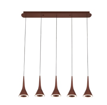 LAMPARA COLGANTE DECORATIVA 51W 3000K IP20 90-240V 92X12CM FUNIL CAFE REF.LUM-715 LUMIND