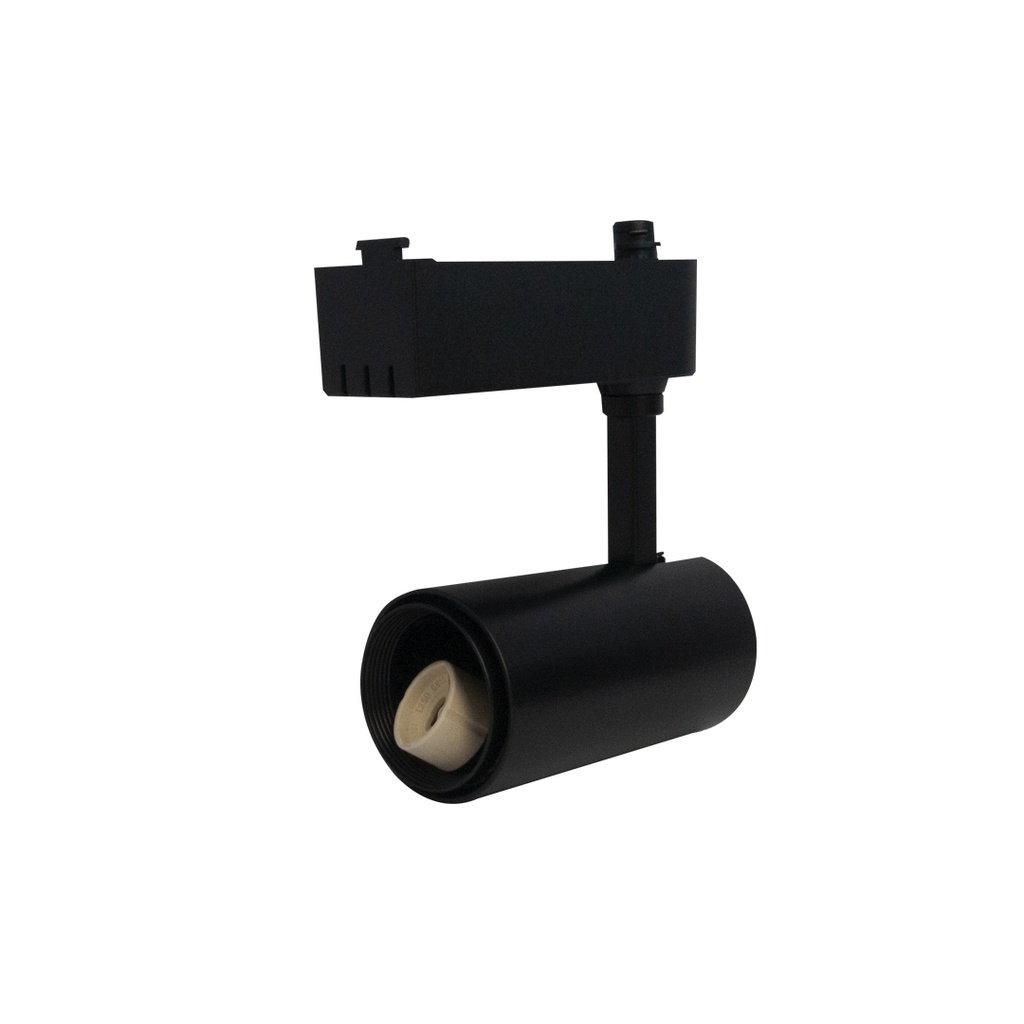 LAMPARA TIPO BALA PARA DICROICO GU10 NEGRO PARA RIEL TRACK LIGHT MARCA LUMIND