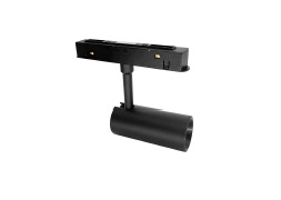 LAMPARA LED INTEGRADA TIPO BALA 3W 3000 K 24VDC 2.5X5.8CM NEGRO P/RIEL MAGNETICO ULTRADELGADO LUMIND