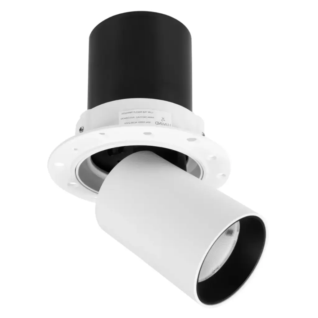 LAMPARA SPOT INTEGRADA TRIMLESS IN&OUT 10W 24° 7.5 X 10.2CM COLOR BLANCO LUM-768 MARCA LUMIND