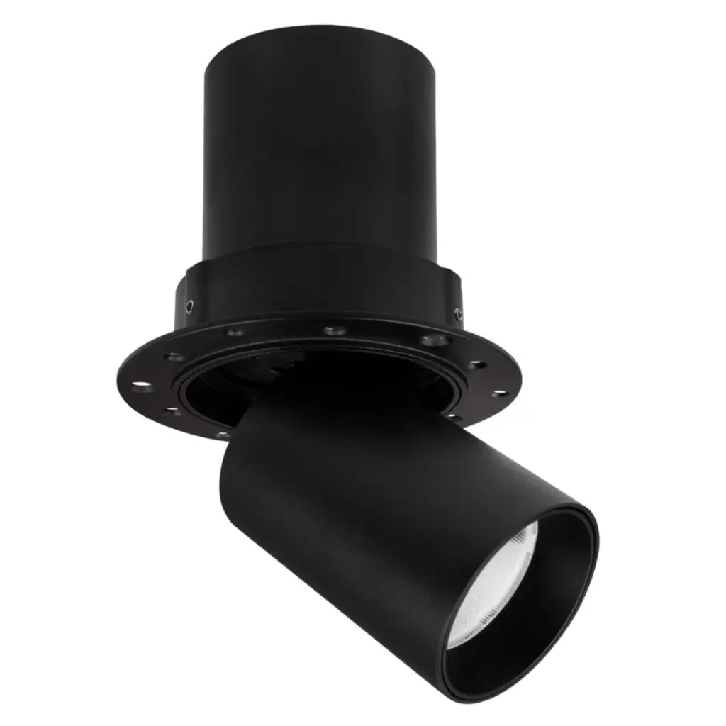 LAMPARA SPOT INTEGRADO TRIMLESS IN&OUT 10W 3000K 24° 9.8 X 10.2CM NEGRO LUM-769 MARCA LUMIND