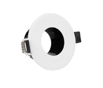 LAMPARA SPOT REDONDO 4" 8.5 X4.5 CM PARA DICROICO GU10 COLOR BLANCO REF.LUM-772 MARCA LUMIND