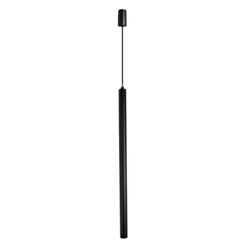 LAMPARA COLGANTE INTEGRADA 3W 24° 30X300MM CILINDRICA P/TECHO ULTRA DELGA NEGRO REF. LUM-785 LUMIND