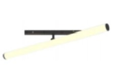 LAMPARA BARRA CILINDRICA 18W 3000K P/RIEL MAGNETICO 48V 36X600X193X100MM BCO NEGRO LUM-807 LUMIND