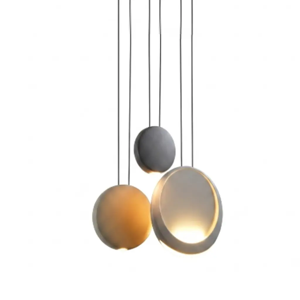 LAMPARA COLGANTE DECORATIVA 15W 3000K MOD. CETUS BLANCO-NEGRO-GREEN-COFFE REF.LUM-854 MARCA LUMIND