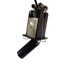 LAMPARA SPOT LINEAL MINI IN&OUT EMPOTRAR 3W 100-240V 3000K 9X5CM 130LM NEGRO MATE LUM-877 LUMIND