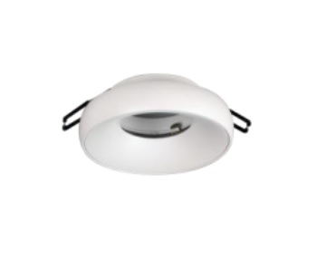 LAMPARA SPOT EMPOTRABLE REDONDO 4" P/ GU10 SEMI SUP. MOD. DONA COLOR BLANCO REF.LUM-881 MARCA LUMIND