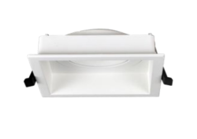 LAMPARA SPOT MARCO CUADRADO EMPOTRABLE P/DICROICO GU10 COLOR BLANCO REF.LUM-885 MARCA LUMIND