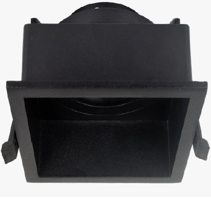 LAMPARA SPOT MARCO CUADRADO P/DICROICO GU10 COLOR NEGRO REF.LUM-886 MARCA LUMIND