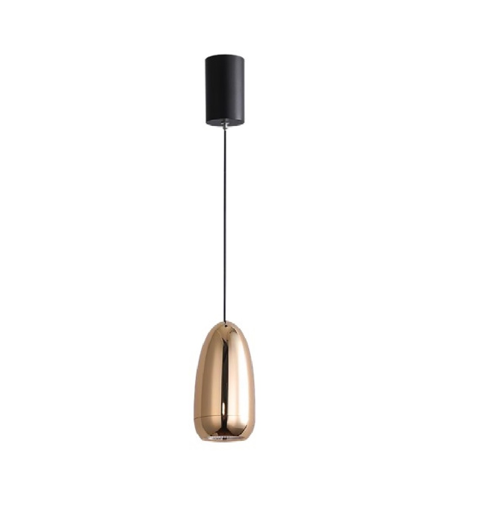 LAMPARA DECORATIVA COLGANTE 85 X 80 MM CCT:3000K 115V C/NEGRO REF: LUM-894 MARCA LUMIND
