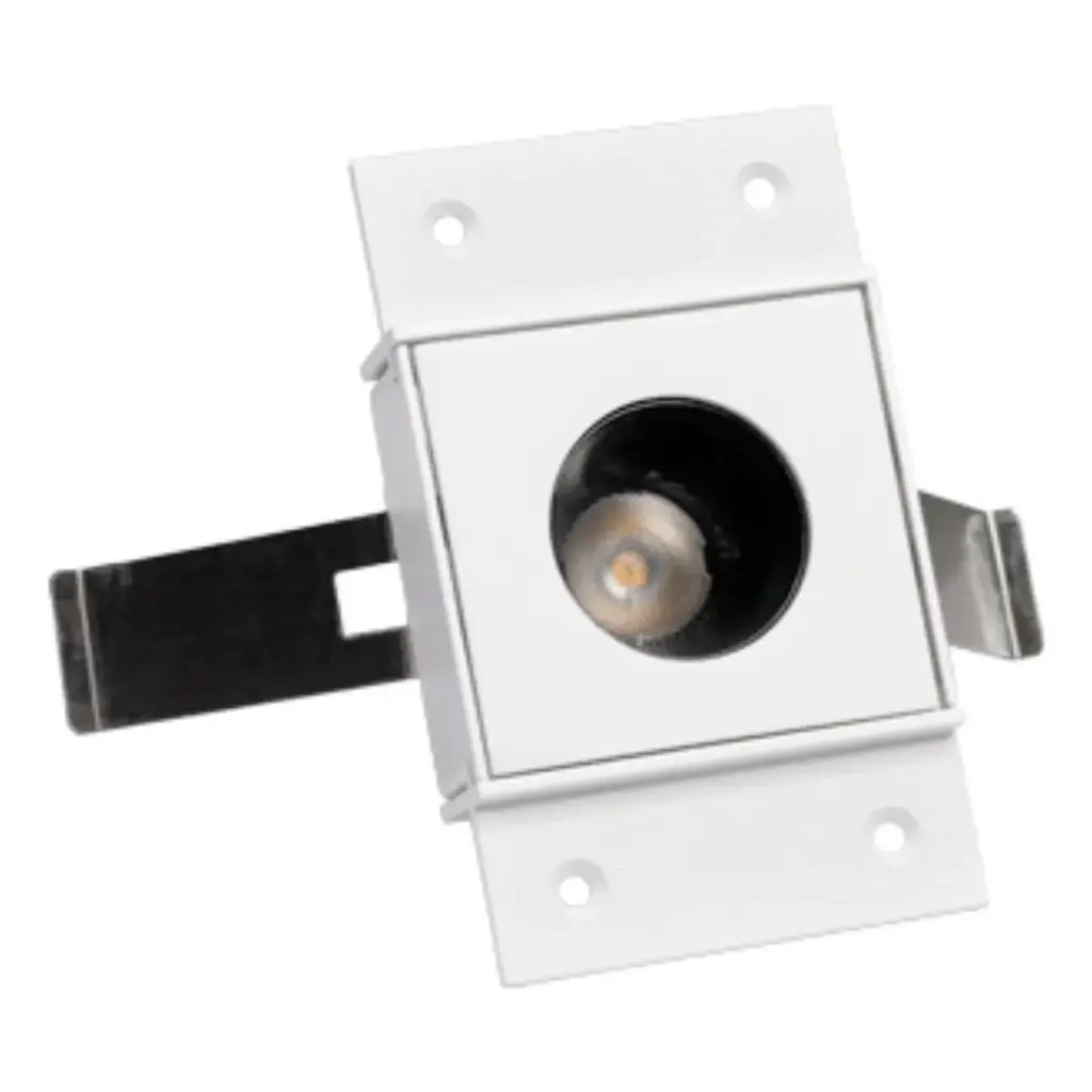 LAMPARA SPOT INTEGRADO 2W MINI TRIMLESS CUADRADO 4.6X4.7CM BLANCO REF. LUM-899 MARCA LUMIND