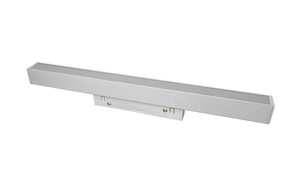 LAMPARA LINEAL DIFUSA 10 W 48V 3000K 30 X 2.2 X 2.5 CM P/RIEL MAGNETICO BLANCO REF.LUM-914 LUMIND