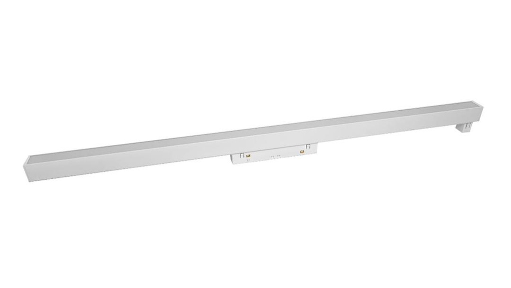 LAMPARA LINEAL DIFUSA 20 W 48V 3000K 600 X 22 X 25 MM P/RIEL MAGNETICO BLANCO REF.LUM-915 LUMIND