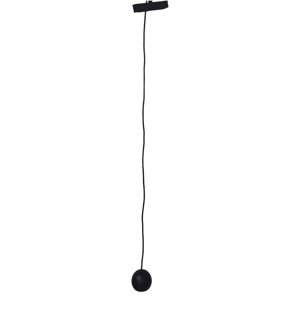LAMPARA LED INTEGRADA COLGANTE 5W 3000K NEGRO P/RIEL TRACK LIGHT MAGNETICO REF.EPB6560NR-BC- LUXOLAR