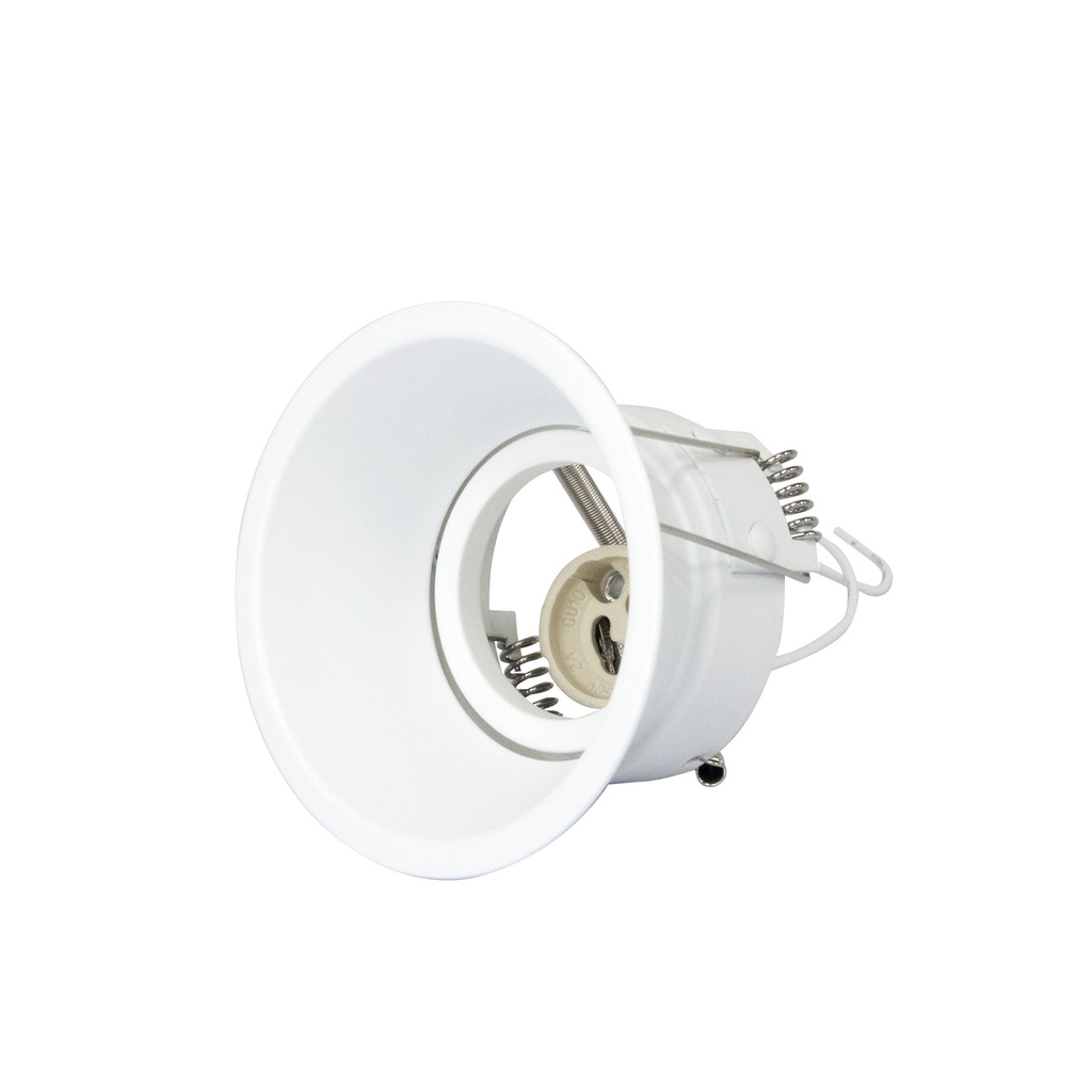 LAMPARA SPOT 3" PARA DICROICO GU10 NO INCLUYE BOMBILLO COLOR BLANCO REF.LUX-09 MARCA LUXOLAR