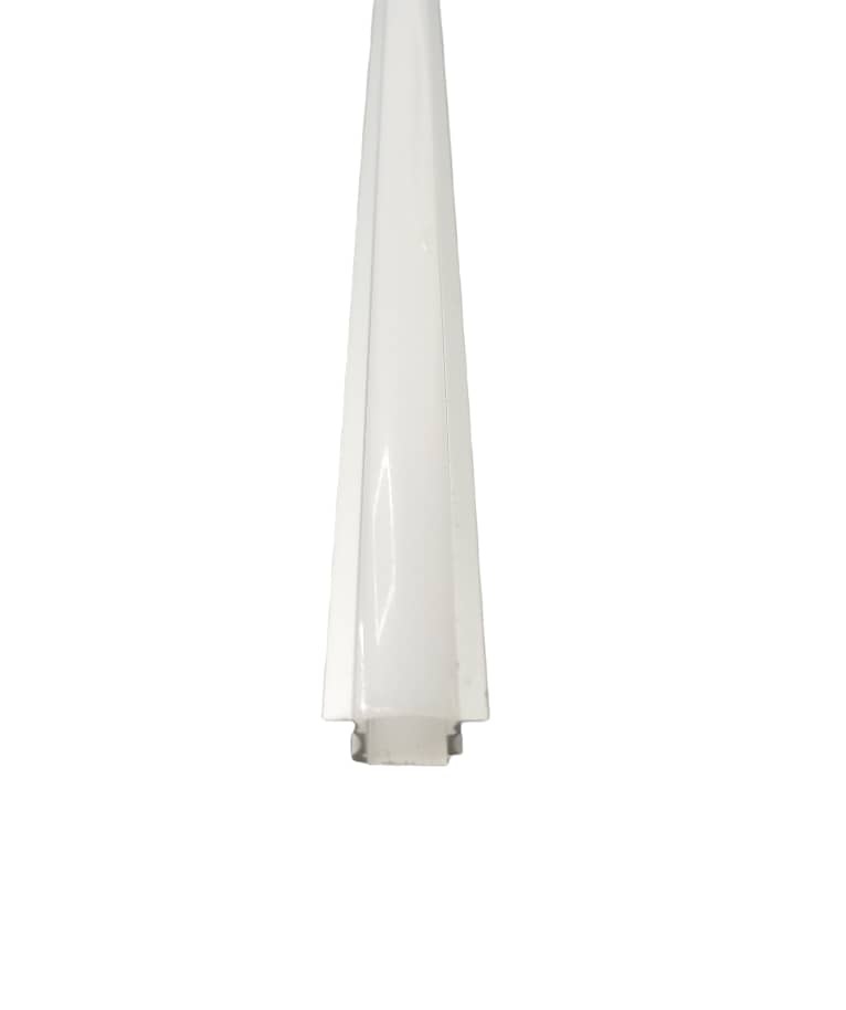 PERFIL DE ALUMINIO PLANO P/EMBUTIR DE 1,5 CM CINTA LED 2 MTR C/DIFUSOR REF. C010.2M MARCA LUXOLAR