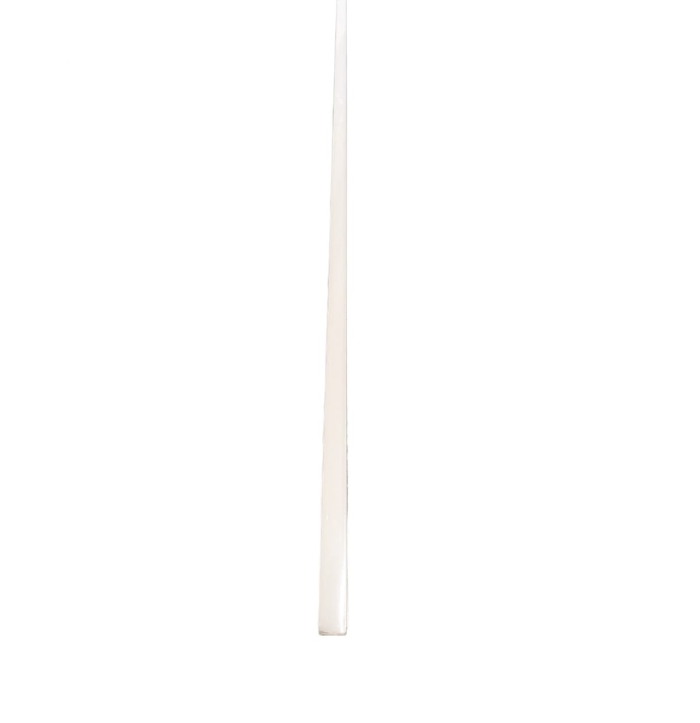 PERFIL DE ALUMINIO SUPERFICIAL 1,5 X 1,5 CM CINTA LED 2 MTR C/DIFUSOR SIN BORDE REF.C045.2M LUXOLAR