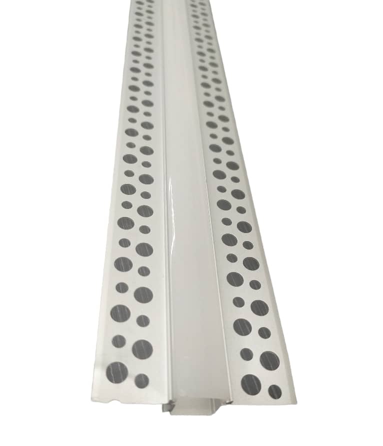 PERFIL DE ALUMINIO P/EMBUTIR DE 1,5 CM CINTA LED 2 MTR C/DIFUSOR REF. C097.2M MARCA LUXOLAR