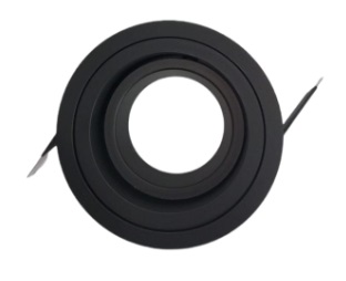 LAMPARA SPOT 85 MM P/EMP RED. P/DICROICO GU10 SIN BOMB. C/NEGRO REF.GP-H-085-W-Q3AN MARCA LUXOLAR