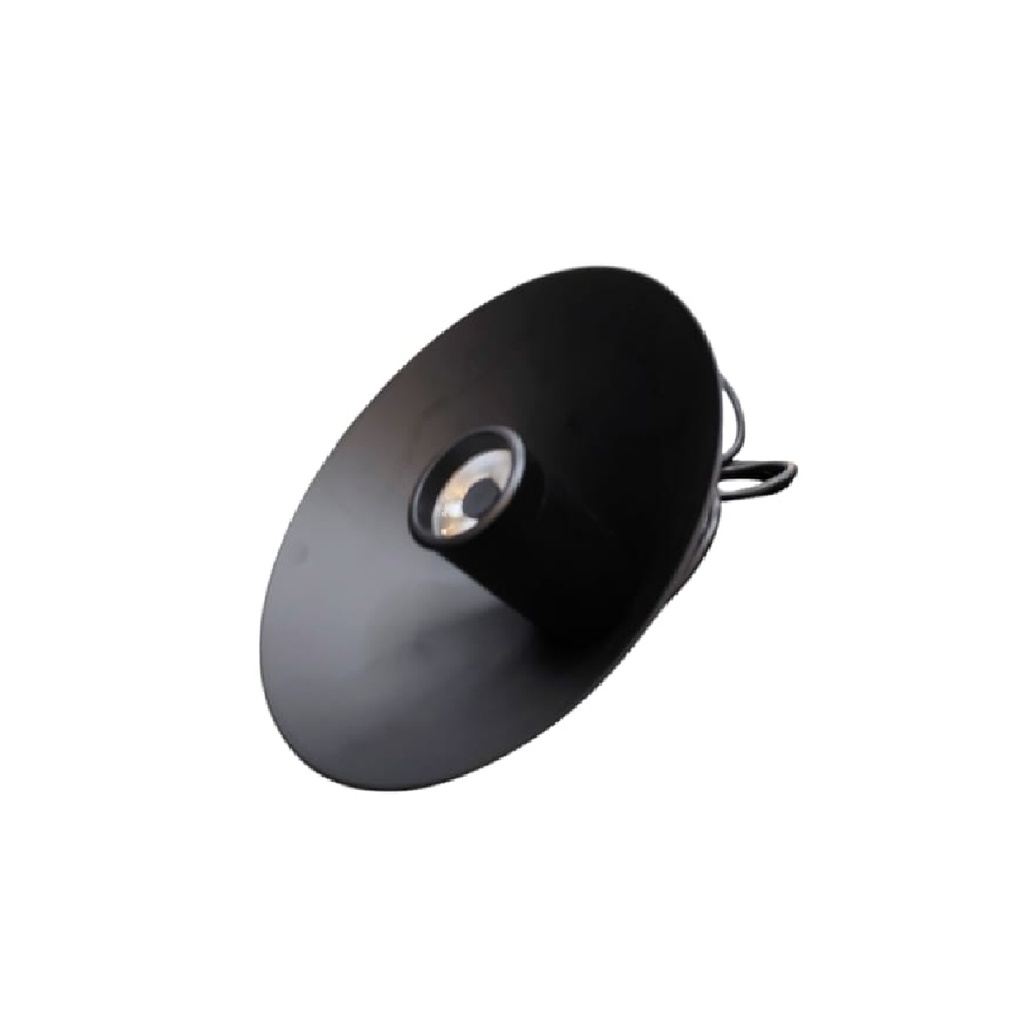LAMPARA COLGANTE CON COPA 10 W DRICROICO MULTIV. COLOR NEGRO 3000 K REF. GP-YD-MWX10 MARCA LUXOLAR