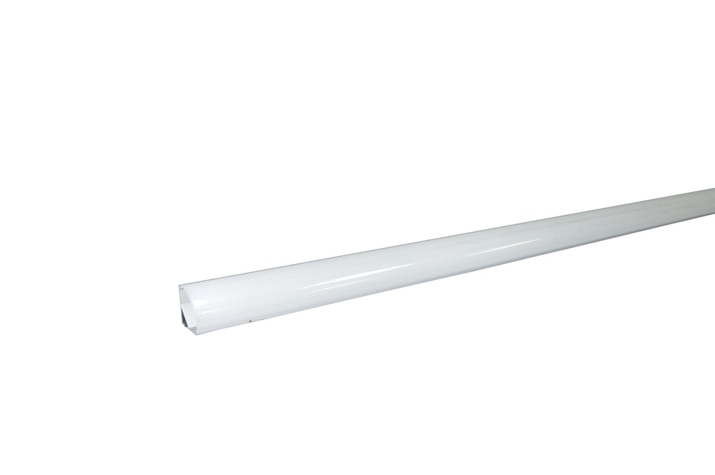 PERFIL DE ALUMINIO ESQUINERO P/EMBUTIR CINTA LED 1 MTR CLIP/TERM REF. LUX-HL-BQH-014 MARCA LUXOLAR