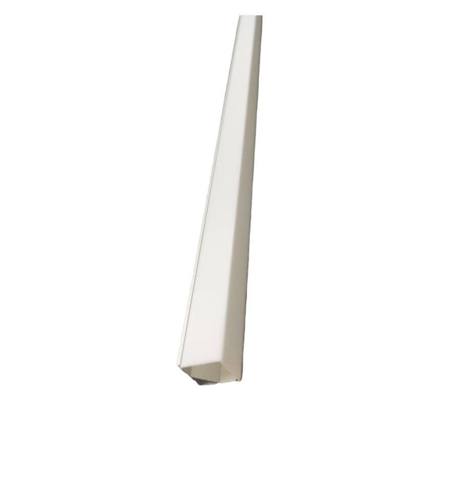 PERFIL DE ALUMINIO ESQUINERO P/EMBUTIR DE 1,8 CM CINTA LED PUNTA DIAMANTE 2 MTR LL.ALP005.2 LUXOLAR
