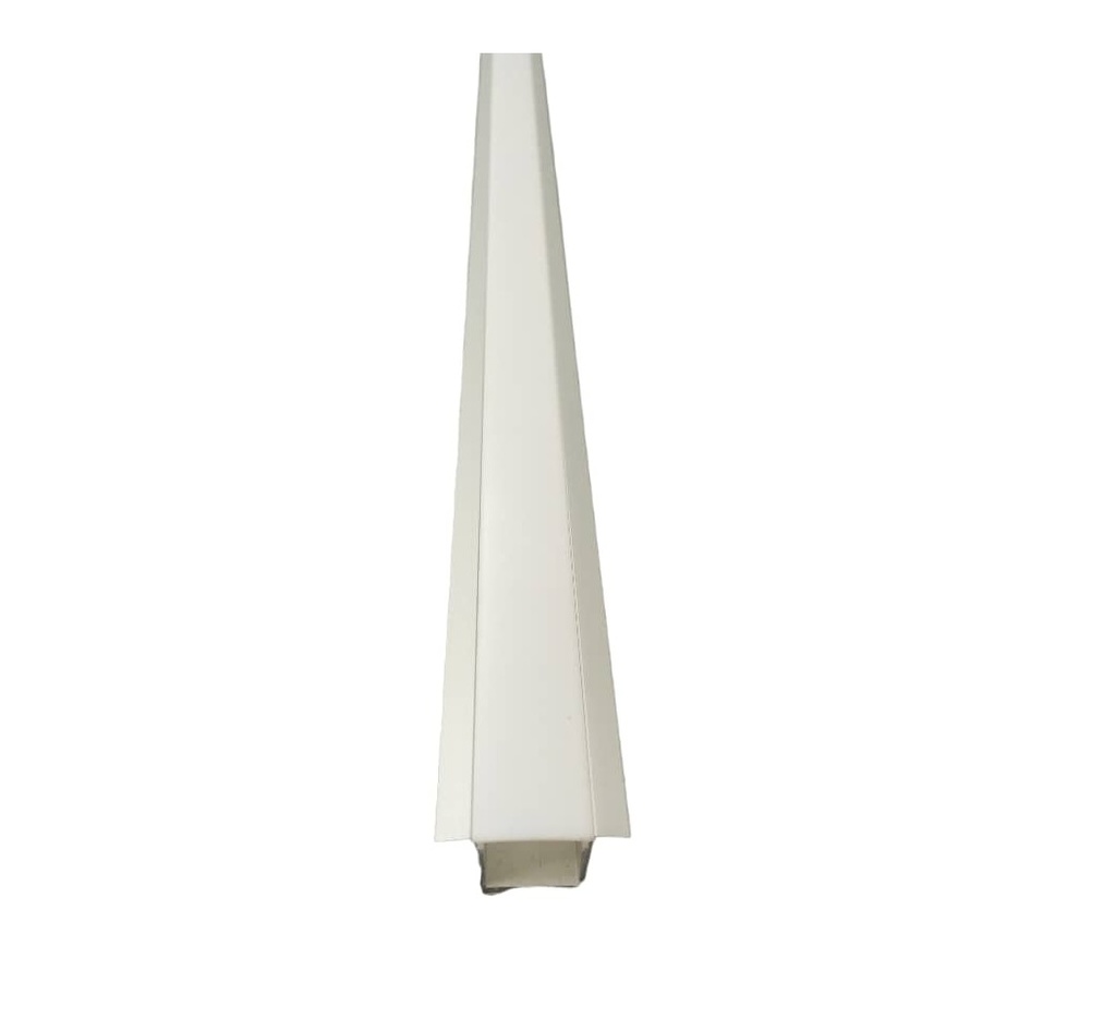 PERFIL DE ALUMINIO PROFUNDO P/EMBUTIR DE 2,2 CM CINTA LED 2 MTR C/CUBIERTA MATE LL.APL031.2 LUXOLAR