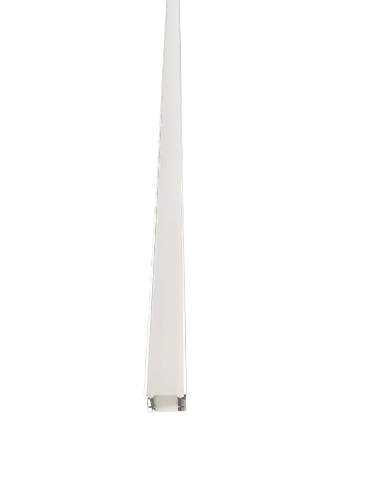 PERFIL DE ALUMINIO SUPERFICIAL DE 1,8 CM CINTA LED 2 MTR C/DIFUSOR LL.ALP034.2 MARCA LUXOLAR