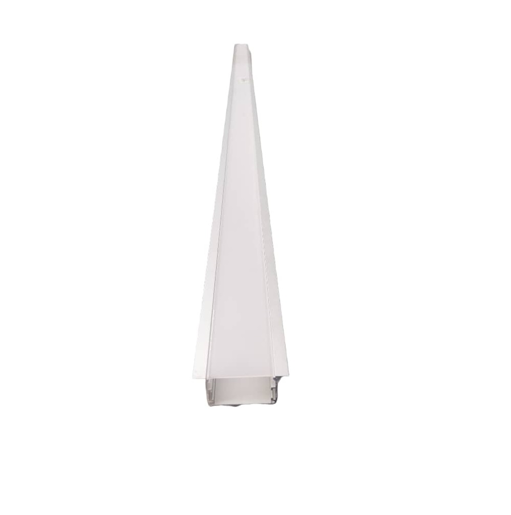 PERFIL DE ALUMINIO PROFUNDO P/EMBUTIR DE 4,5 CM CINTA LED 2 MTR C/DIFUSOR REF. LL.ALP045-R LUXOLAR