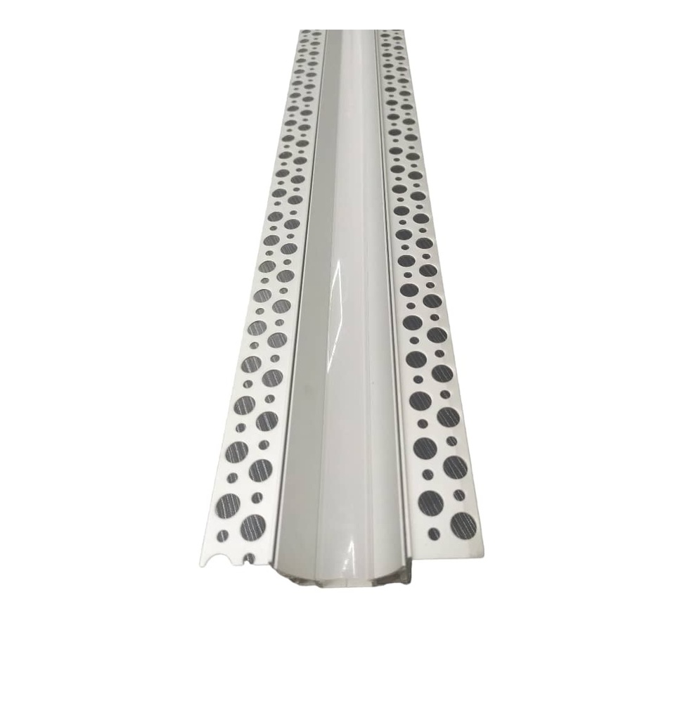 PERFIL DE ALUMINIO PROFUNDO P/EMBUTIR 1,5 CM CINTA LED 2 MTR C/CARCASA Y DIFUSOR LL.APL165.2 LUXOLAR